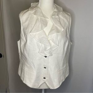 Chaps White vest new with tags size XL